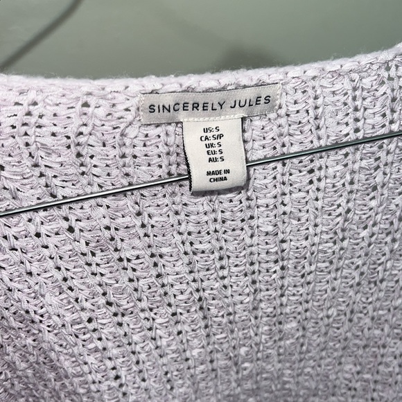 Lilac purple 2 piece top - Picture 4 of 5